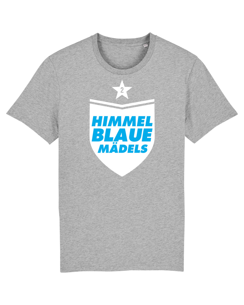 T-Shirt "Himmblaue Mädels" Grau/Blau