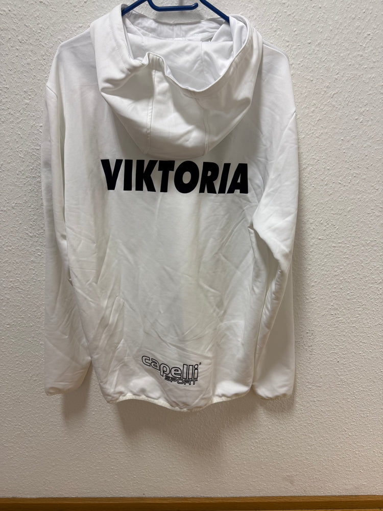 Viktoria Matchworn Präsentations Kapuzenpullover Weiß